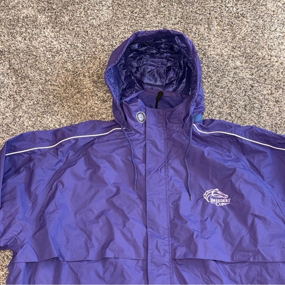 Breeders Cup Horse Racing Purple Jacket BAW Athletic Wear Men’s XXL 2XL Hooded - Picture 3 of 10